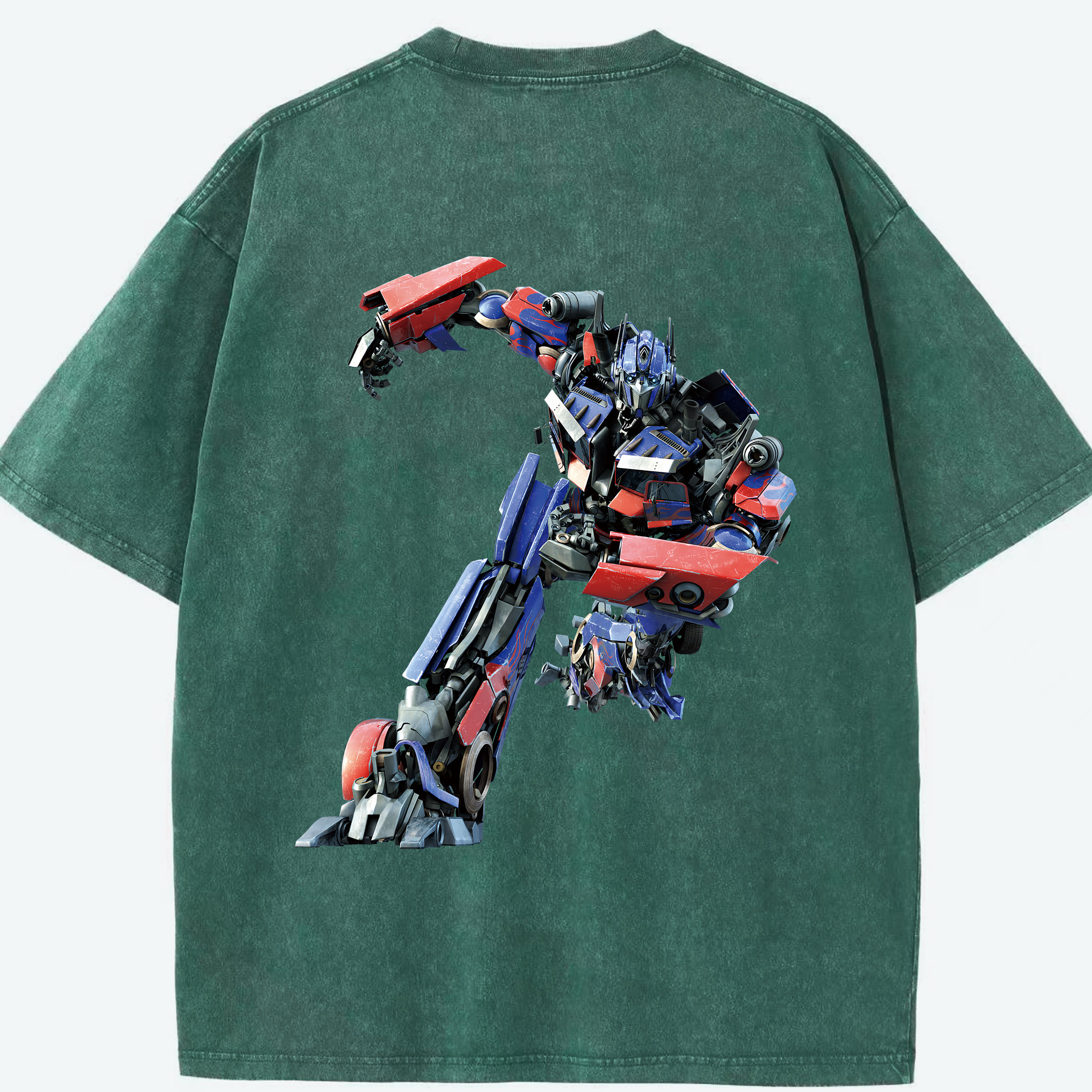 （画像用） Transformers トランスフォーマー 綿100% ヴィンテージ風 半袖Tシャツ（背面プリント）